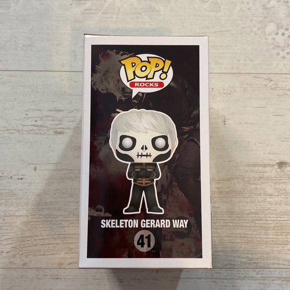 2/$125 Funko Pop Skeleton Gerard Way #41 My Chemical Romance Figure - Picture 7 of 9